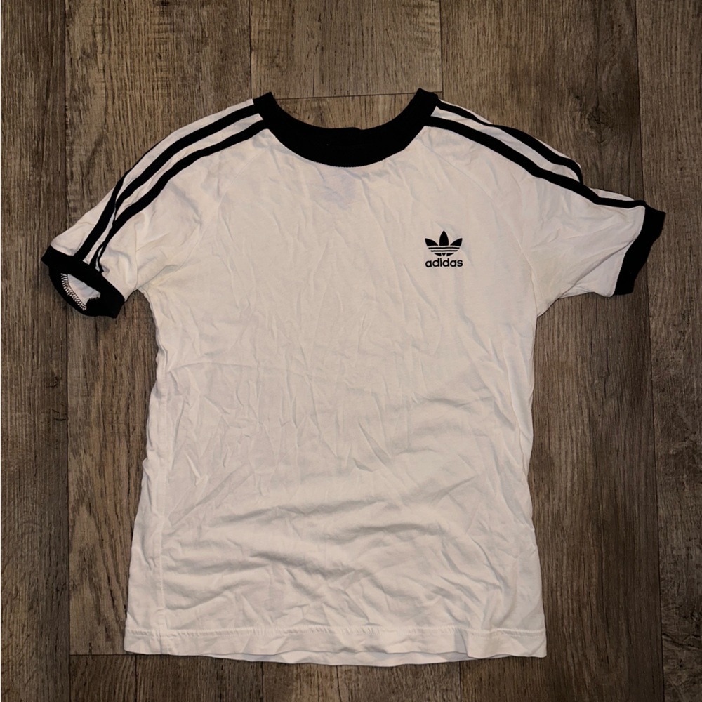 Black and white Adidas shirt